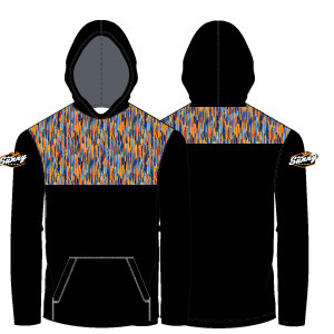 Sunny Lacrosse Lightweight Hoodie: Black