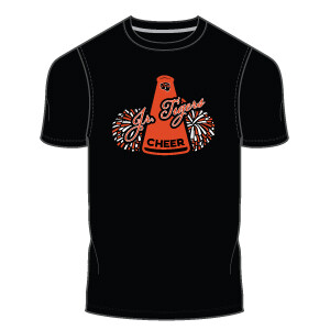 Jr. Tigers Cheer Men&#39;s T-Shirt- Black