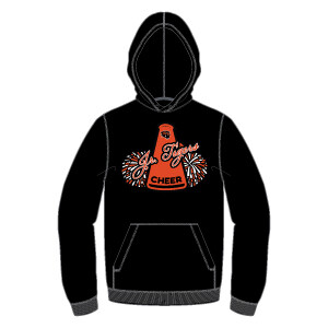 Jr. Tigers Cheer Hoodie- Black