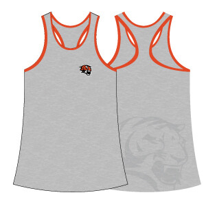 Jr. Tigers Perfomance Racerback- Heather Grey