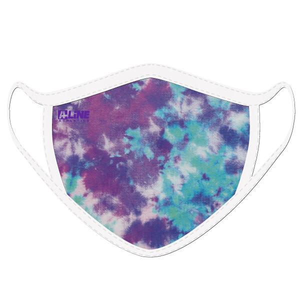 Tie Dye Face Mask- Purple/Turquoise