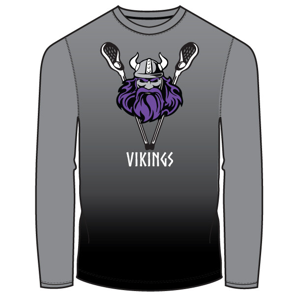 CF Vikings 2020 Long Sleeve Shirt- Charcoal Fade