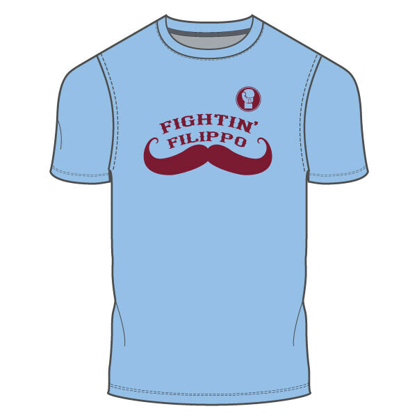 Fightin' Filippo T-Shirts- Light Blue