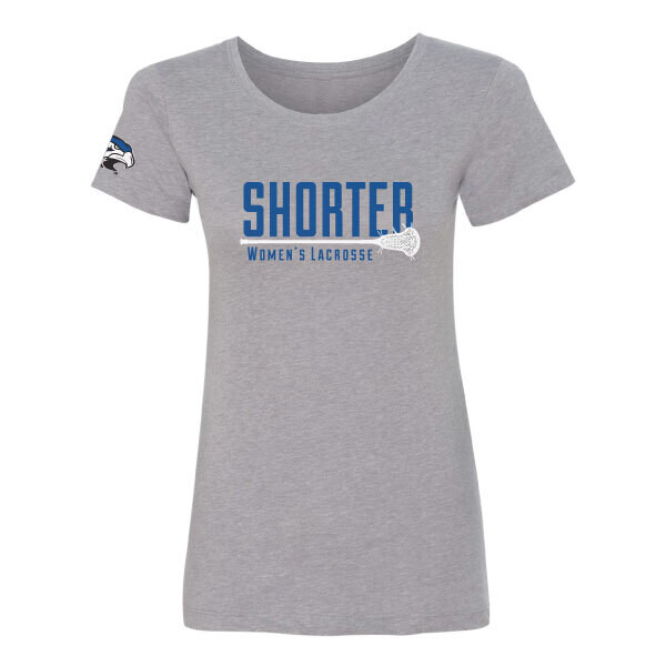 Shorter Lacrosse Women's Performance T-Shirt- Heather Grey