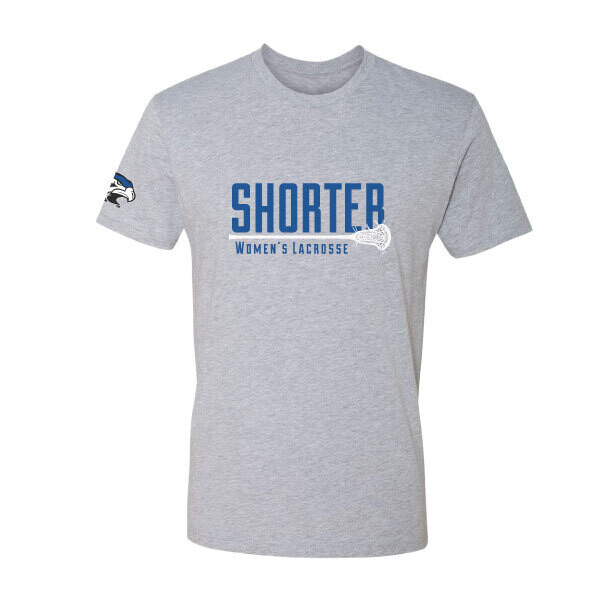 Shorter Lacrosse Men's Performance T-Shirt- Heather Grey