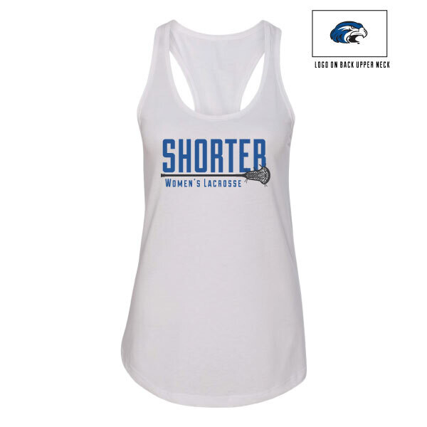Shorter Lacrosse Racerback- White