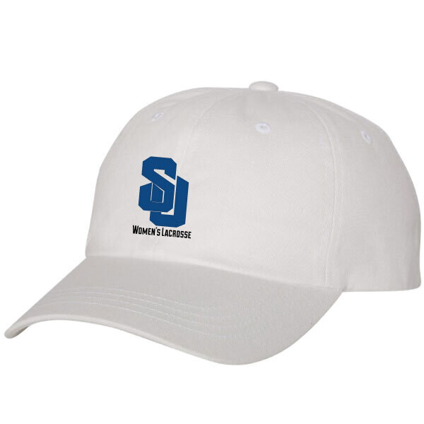 Shorter Lacrosse Hat- White