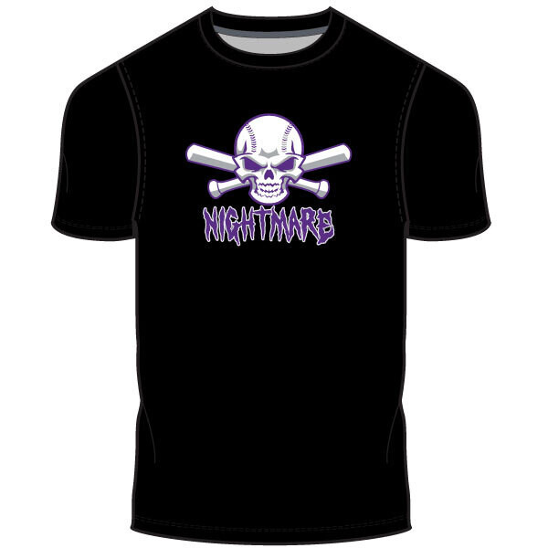 Nightmare Men's Cotton T-Shirt: Black