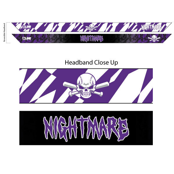 Nightmare Reversible Tie Back Headband