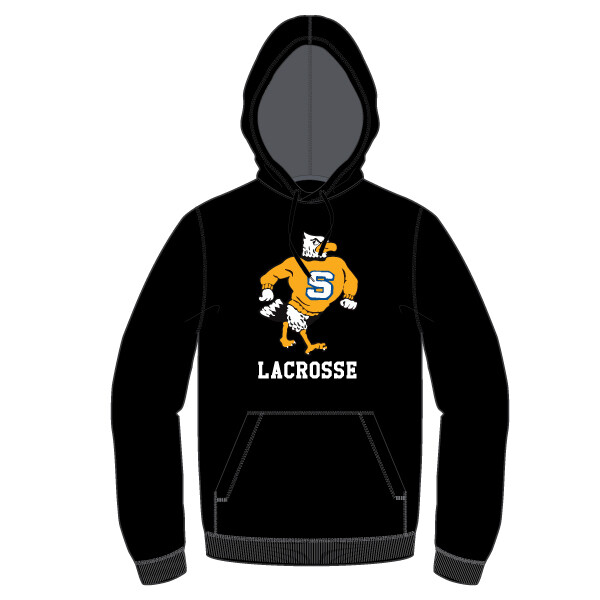 Shorter Lacrosse Hawk Hoodie- Black