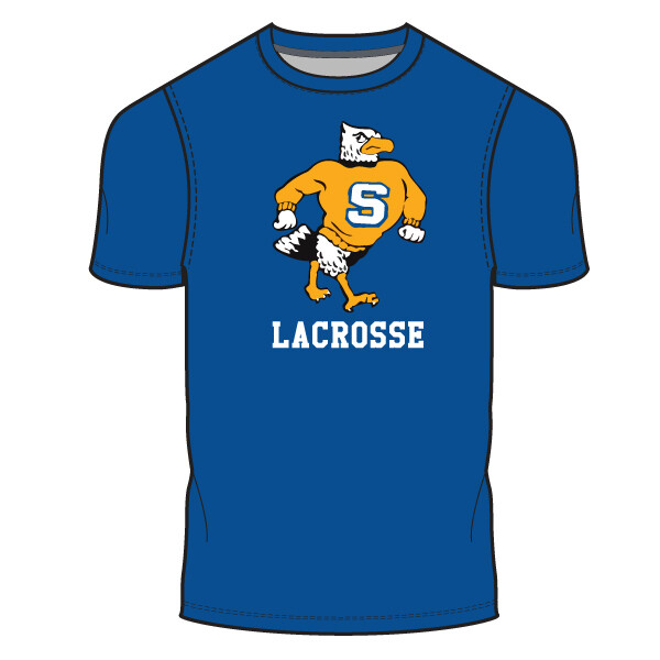 Shorter Lacrosse Men's Performance T-Shirt- Royal