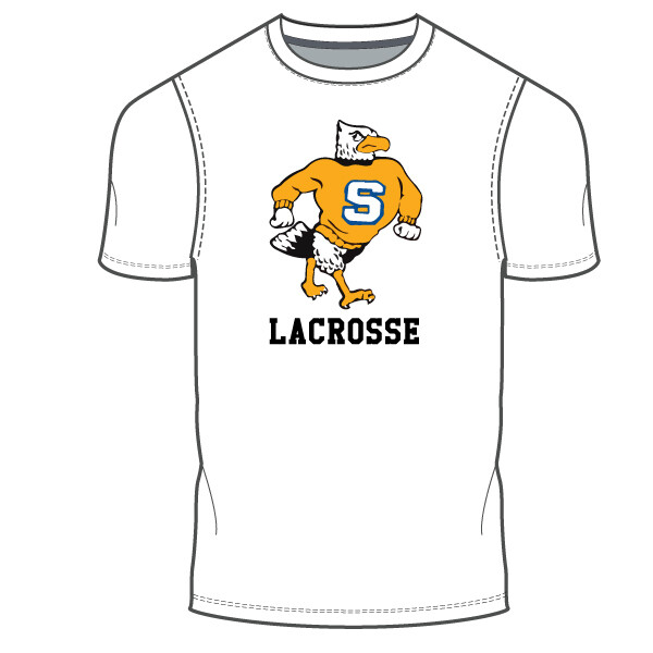 Shorter Lacrosse Men&#39;s Cotton T-Shirt: White