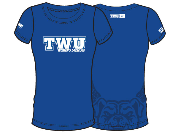 TWU WLax Women&#39;s Shooter Shirt- Royal Blue