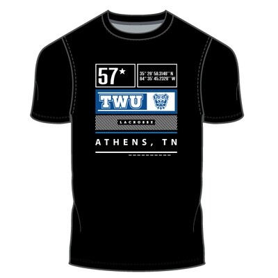TWU WLax Heritage Unisex T-Shirt- Black