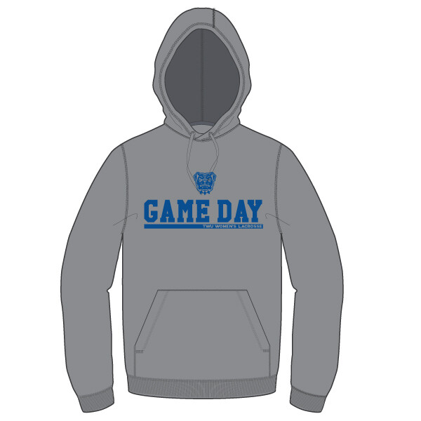 TWU WLax Game Day Hoodie- Dark Heather Grey
