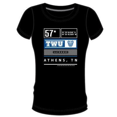 TWU WLax Heritage Women's T-Shirt- Black