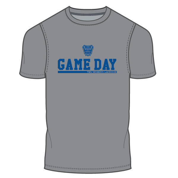 TWU WLax Game Day Unisex T-Shirt- Heather Grey