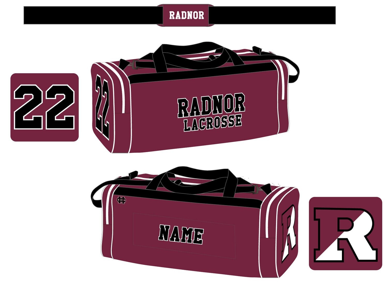Radnor Lacrosse Sublimated Equipment Bag