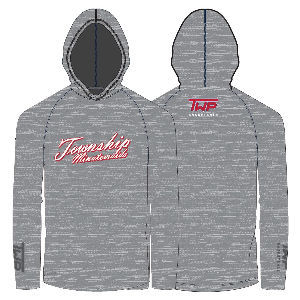Washington Twp Unisex Lightweight Hoodie: Heather Grey