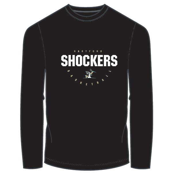Shockers Unisex Long Sleeve T-shirt- Black
