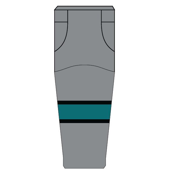 AC Sharks Hockey Socks- Grey
