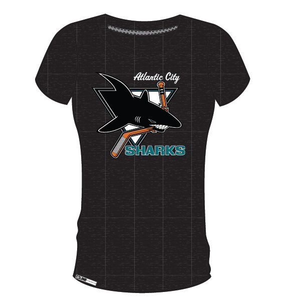 AC Sharks Women&#39;s T-Shirt: Black