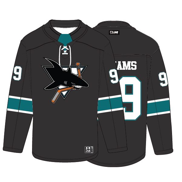 AC Sharks Fan Replica Jersey-Black