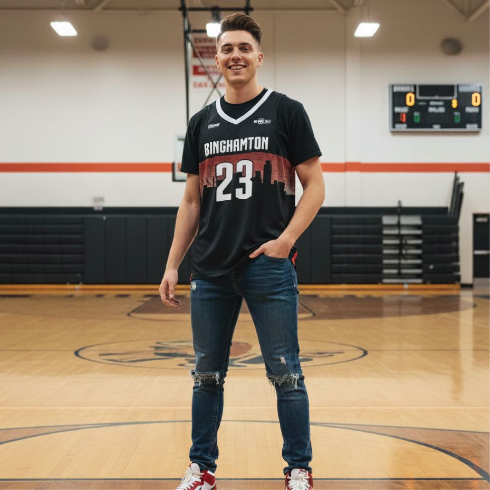 Binghamton Bulldogs Game Jersey- Black