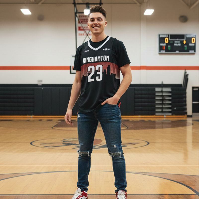 Binghamton Bulldogs Game Jersey- Black