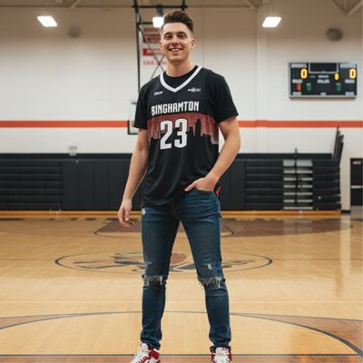 Binghamton Bulldogs Game Jersey- Black