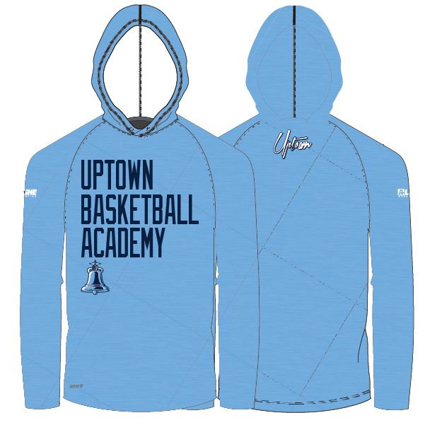 UBA Unisex Lightweight Hoodie- Light Blue