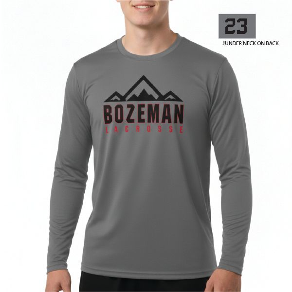 Bozeman Long Sleeve Shooter Shirt- Grey