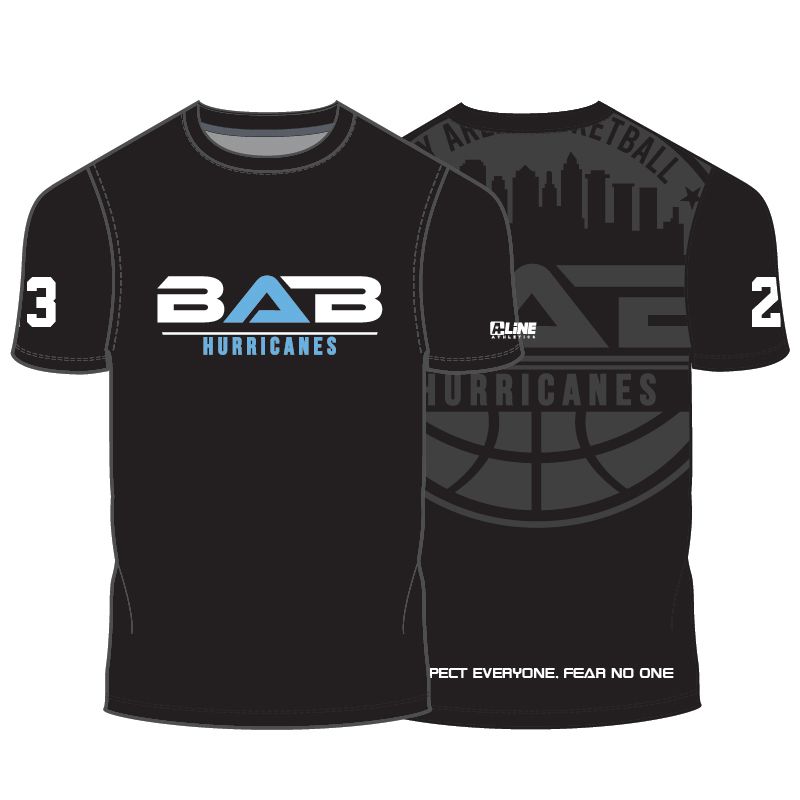 BAB Hurricanes Warm Up Shirt: Black