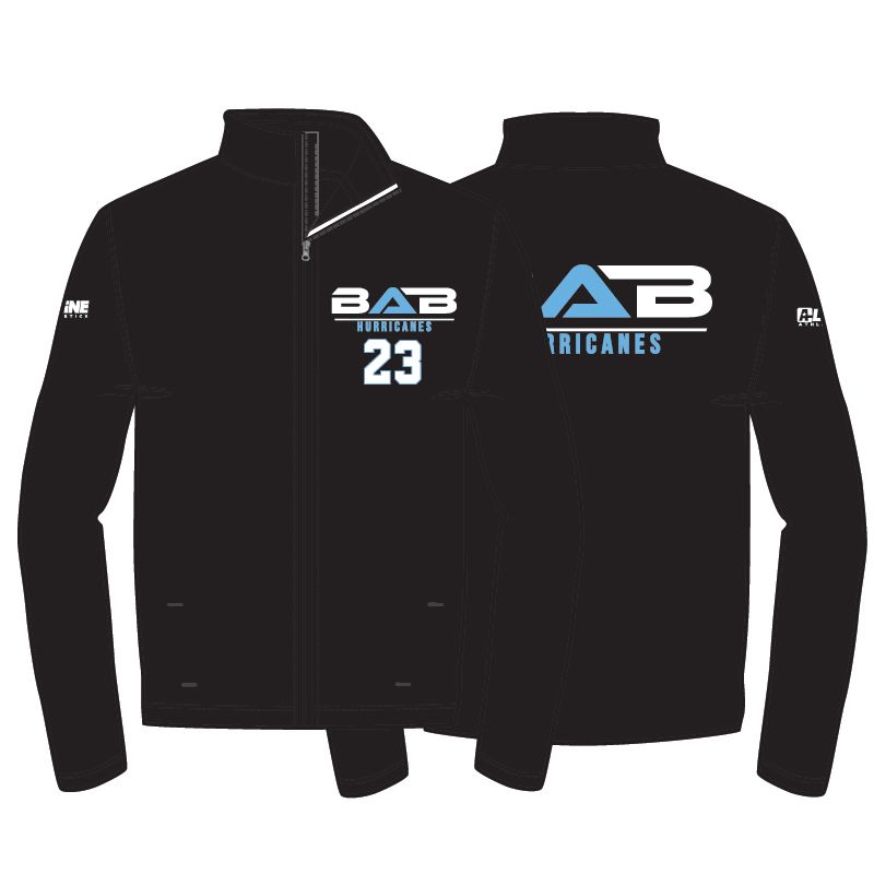 BAB Hurricanes Warm Up Jacket- Black