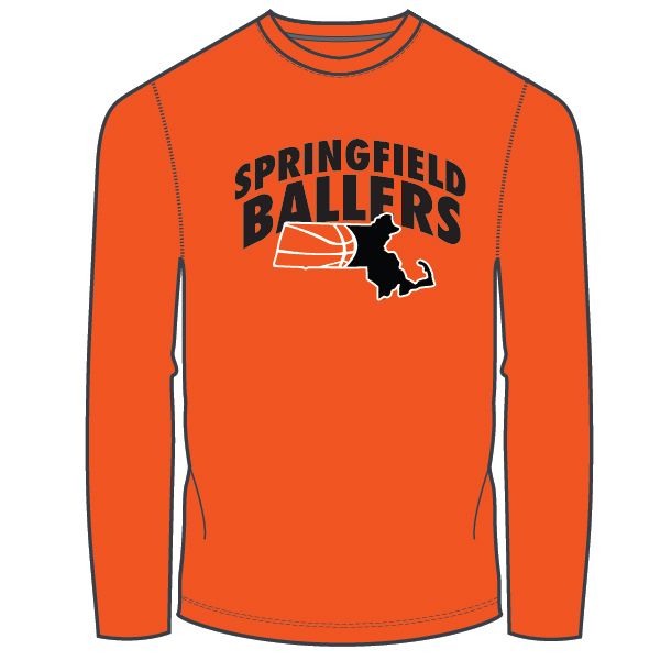 Springfield Ballers Unisex Long Sleeve T-Shirt: Orange