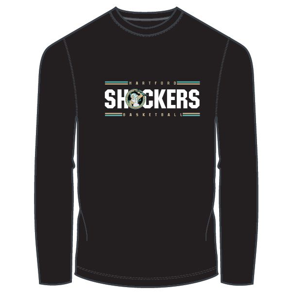 Shockers Unisex Long Sleeve Shooter Shirt- Black