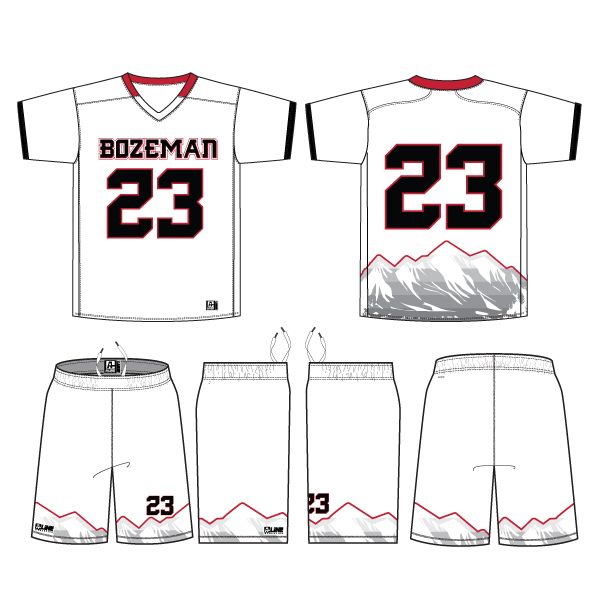 Bozeman Lacrosse Uniform-White