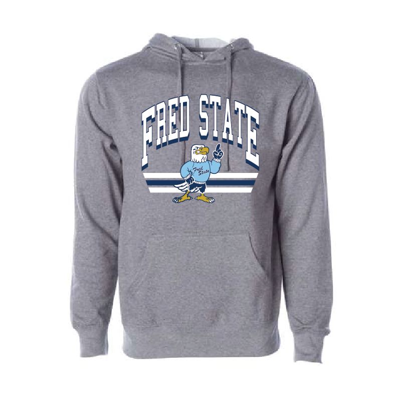 2026 Fred State Unisex Hoodie: Gunmetal Heather