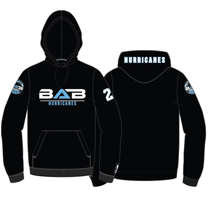 BAB Hurricanes Hoodie: Black
