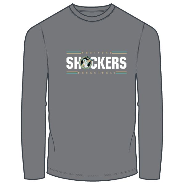 Shockers Unisex Long Sleeve Shooter Shirt- Grey