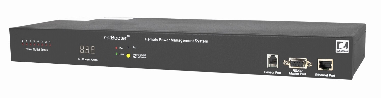 netBooter NP-0801DUE Switched Metered PDU with High Fidelity Energy Measurement