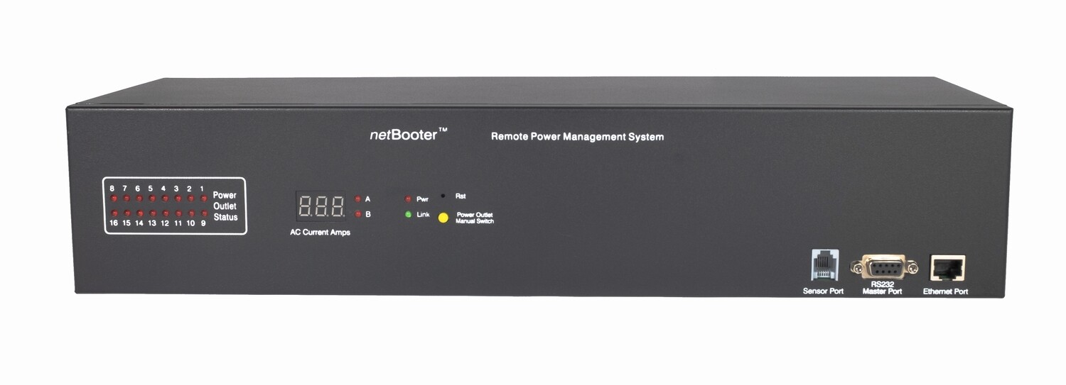 netBooter NP-1601DUA Switched and Metered PDU (20A Single Inlet)