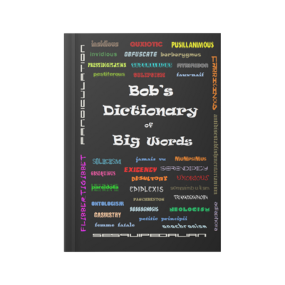 Bob's Dictionary of Big Words - 5.5 x 8.5 inch size (Paperback)