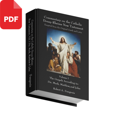 Commentary on the Catholic Douay-Rheims New Testament Exegeted from the Original Greek and Latin - Volume 1 -  Gospels of Sts. Mark, Matthew, &amp; John (Hardcover &amp; PDF)