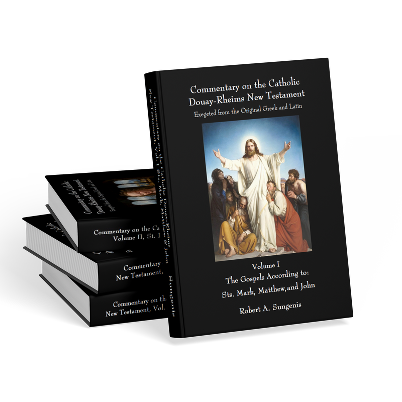 DONATE THIS SET TO A CATHOLIC SEMINARY: Commentary on the Catholic Douay-Rheims New Testament Exegeted from the Original Greek and Latin - All 4 Volumes by Robert Sungenis (Hardcovers)