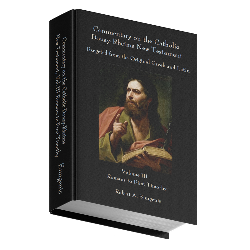 Commentary on the Catholic Douay-Rheims New Testament Exegeted from the Original Greek and Latin - Volume 3 - Romans to First Timothy by Robert Sungenis (Hardcover)