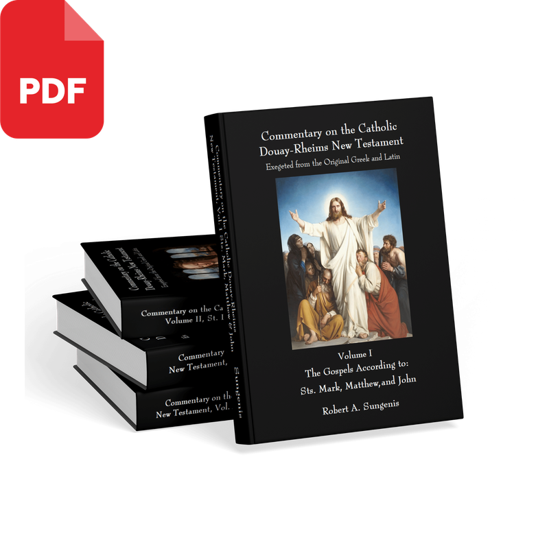 Commentary on the Catholic Douay-Rheims New Testament Exegeted from the Original Greek and Latin - All 4 Volumes by Robert Sungenis (PDF Downloads)