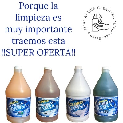 Kit oferta por motivos de apertura, un combo de 4 productos.