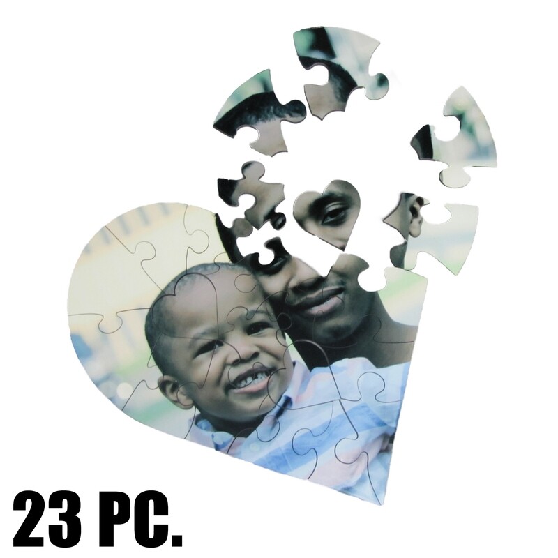 Customized Photo Heart Puzzles