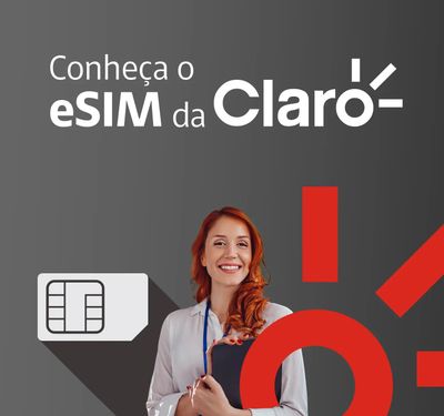 e-SIM Chip Virtual CLARO/TIM